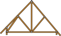 Bobtail / Stub roof truss