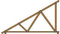 Monopitch roof truss